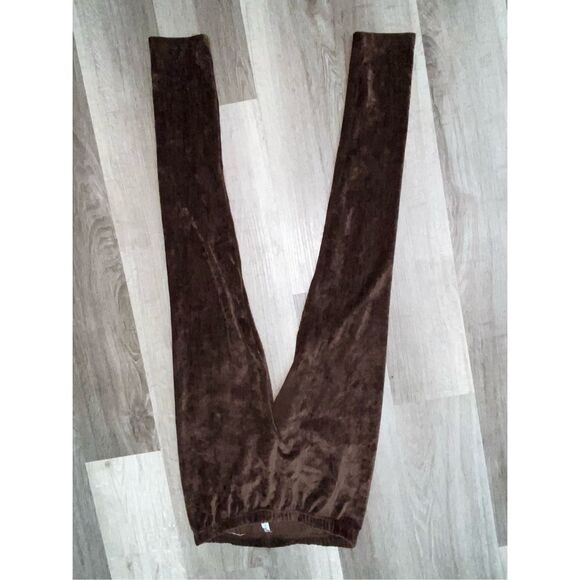 No Boundaries Brown Corduroy and Leopard Print Leggings, Size Medium, Lot of 2 - Picture 7 of 11